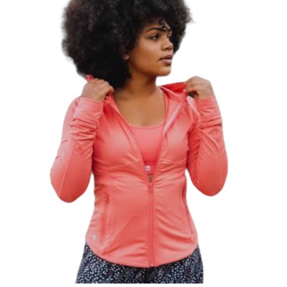 Senita Sculpt Jacket in Coral